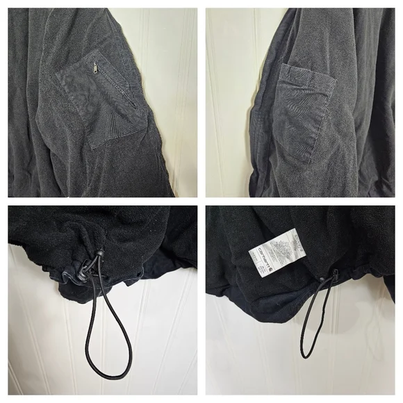 Carhartt Full Swing Fleece‑Lined Washed Black Workwear Jacket 2XL Tall Rugged - Picture 13 of 16